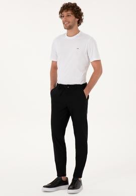 Erkek Siyah Slim Kanvas / Chino Pantolon - 50317289113