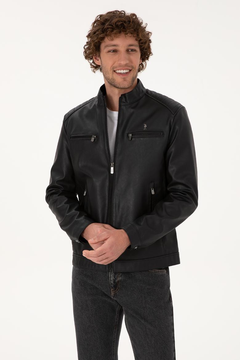 Erkek Siyah Deri Ceket