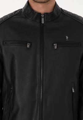 Erkek Siyah Deri Ceket - 50317300005