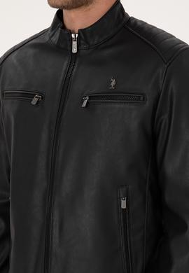 Erkek Siyah Deri Ceket - 50317300005