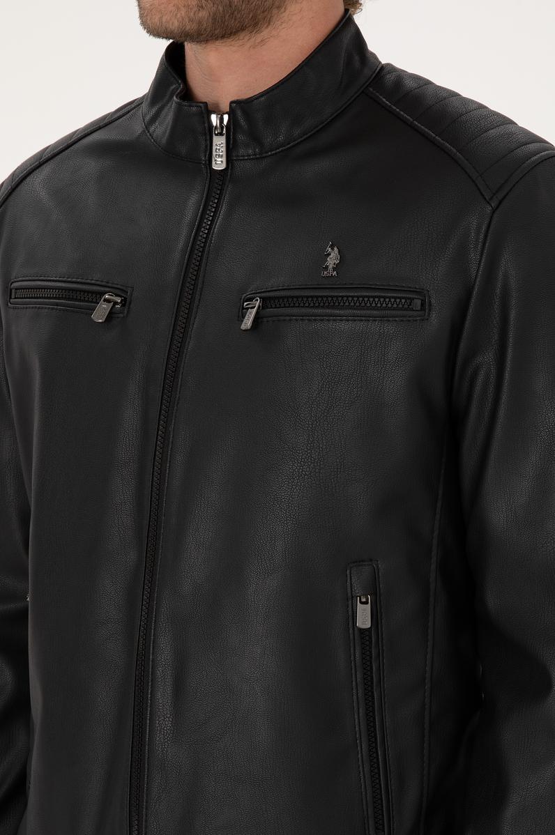 Erkek Siyah Deri Ceket