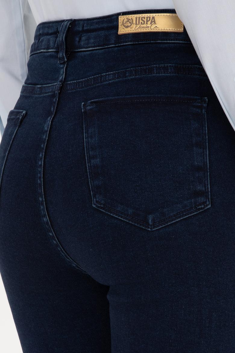 Kadın Koyu Mavi Skinny High Waist Fit Jean Pantolon - 50317633002