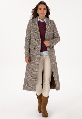 Kadın Kahverengi Kaşe Kaban - 50310312020