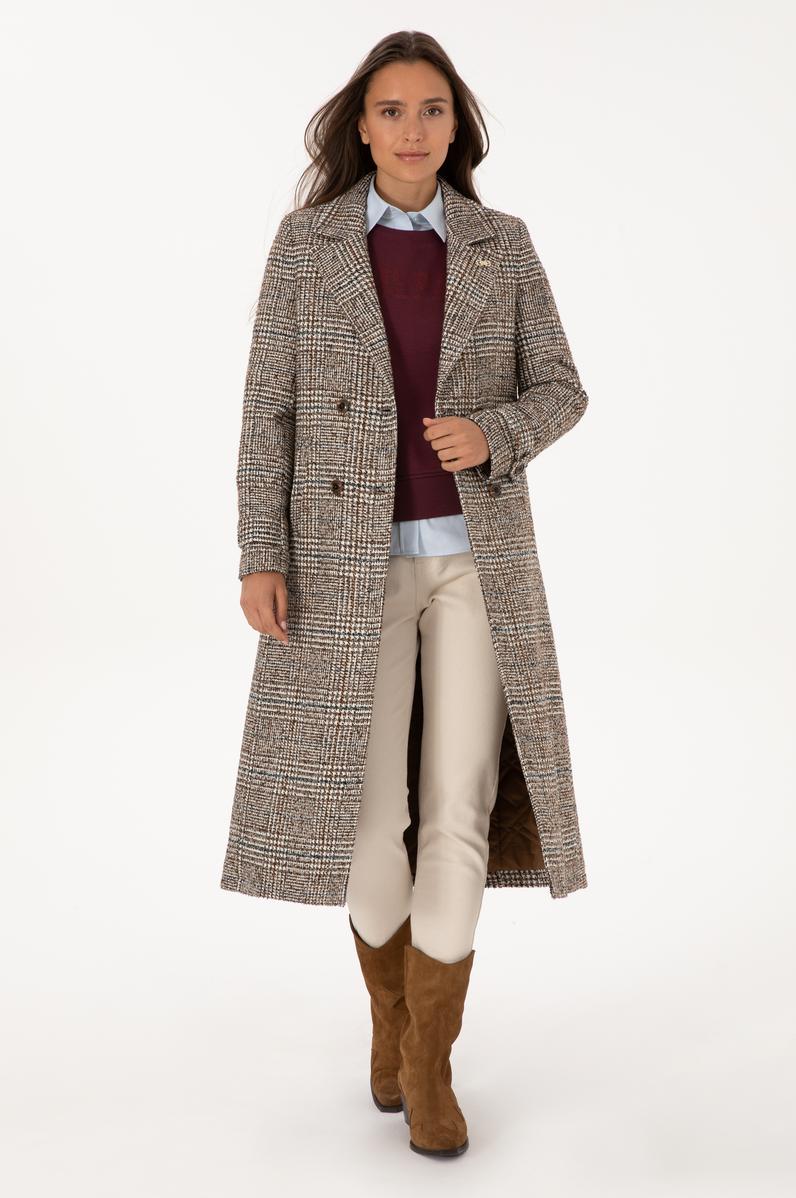 Kadın Kahverengi Kaşe Kaban