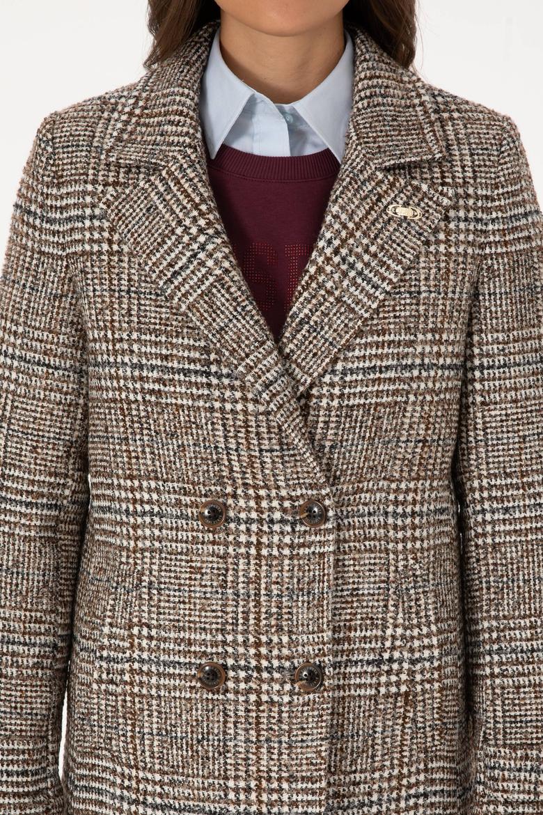 Kadın Kahverengi Kaşe Kaban - 50310312020