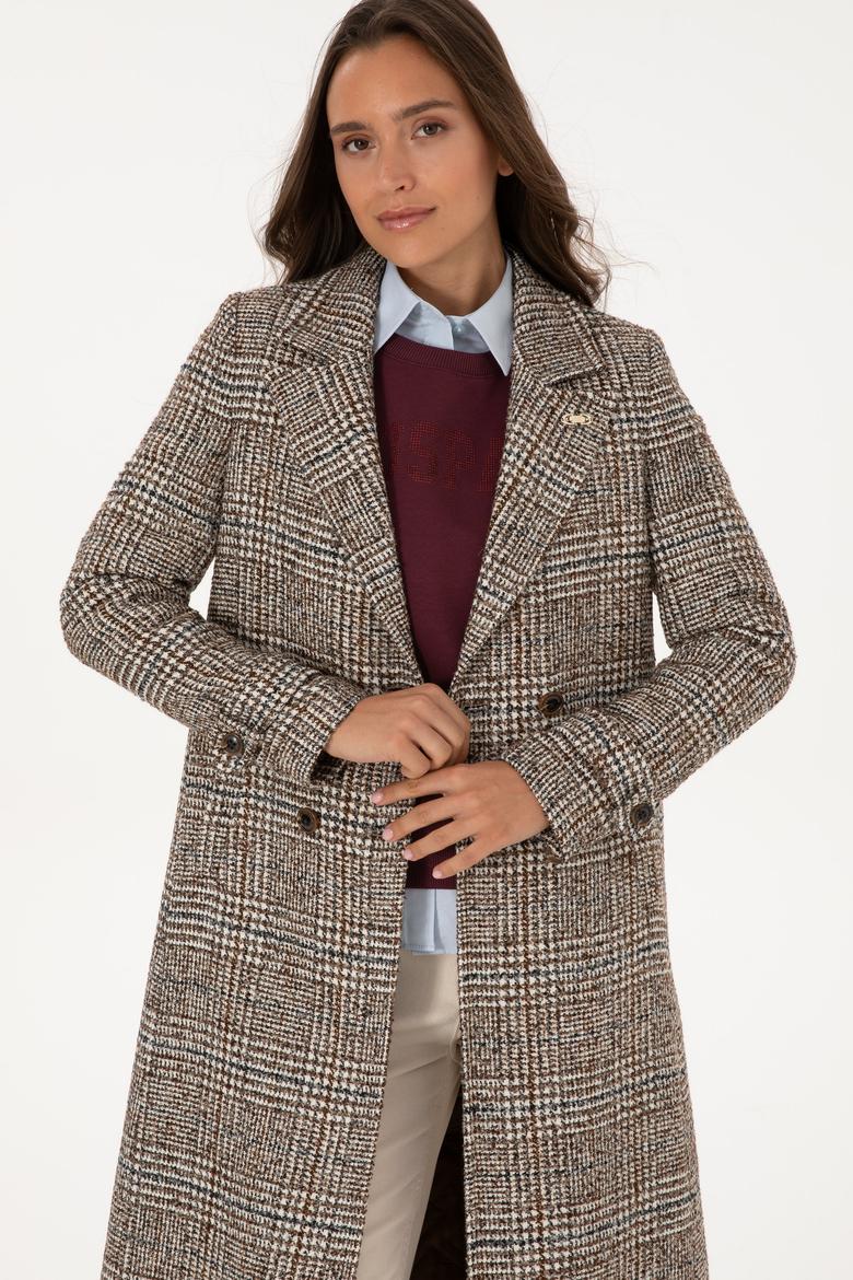 Kadın Kahverengi Kaşe Kaban - 50310312020