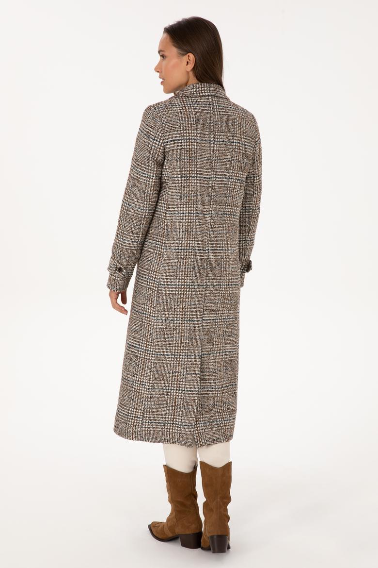 Kadın Kahverengi Kaşe Kaban - 50310312020