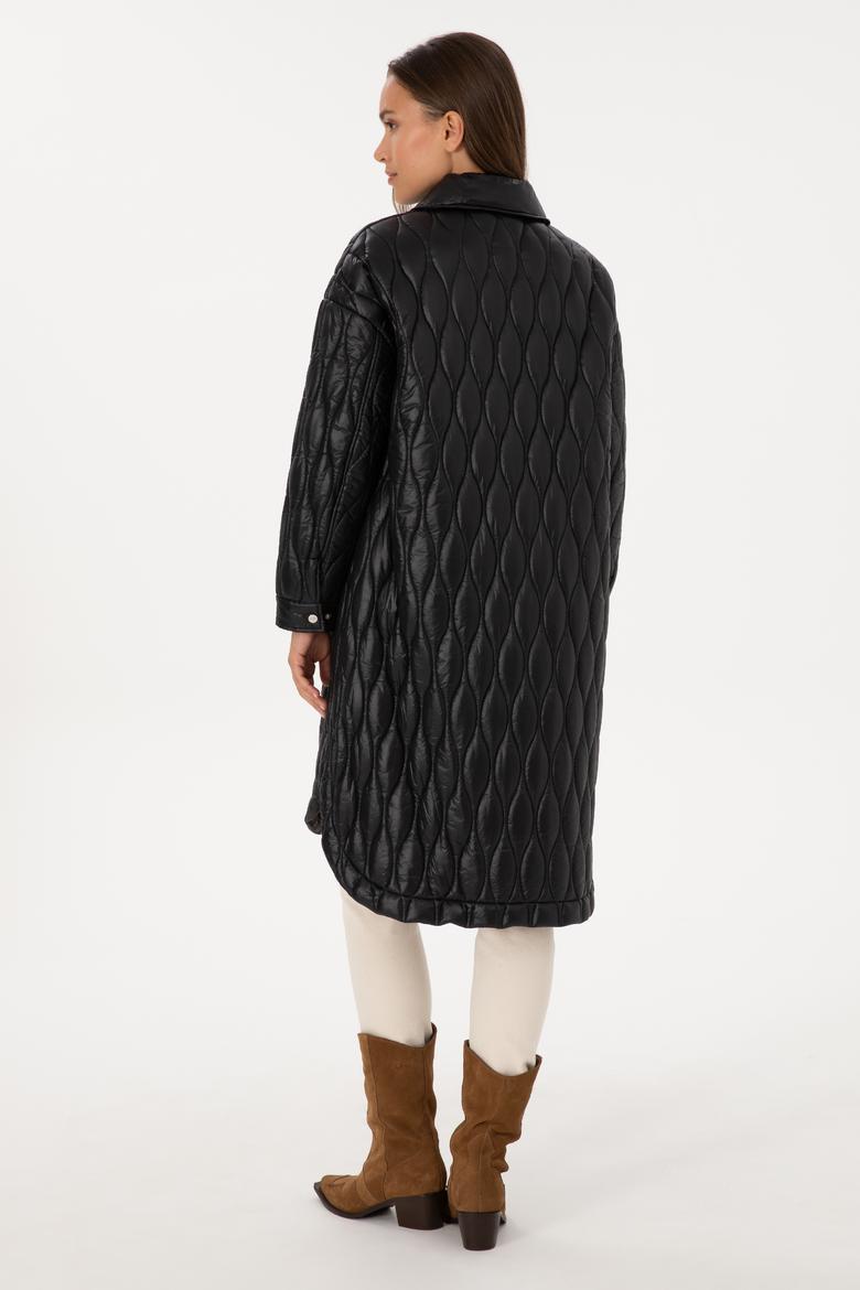 Kadın Siyah Kaban - 50308615022