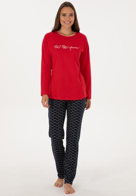 Kadın Kırmızı Pijama Takımı - 50318886004