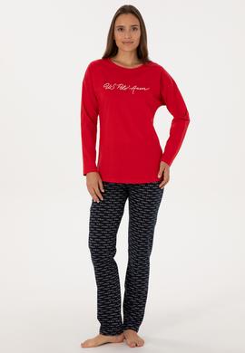 Kadın Kırmızı Pijama Takımı - 50318886004