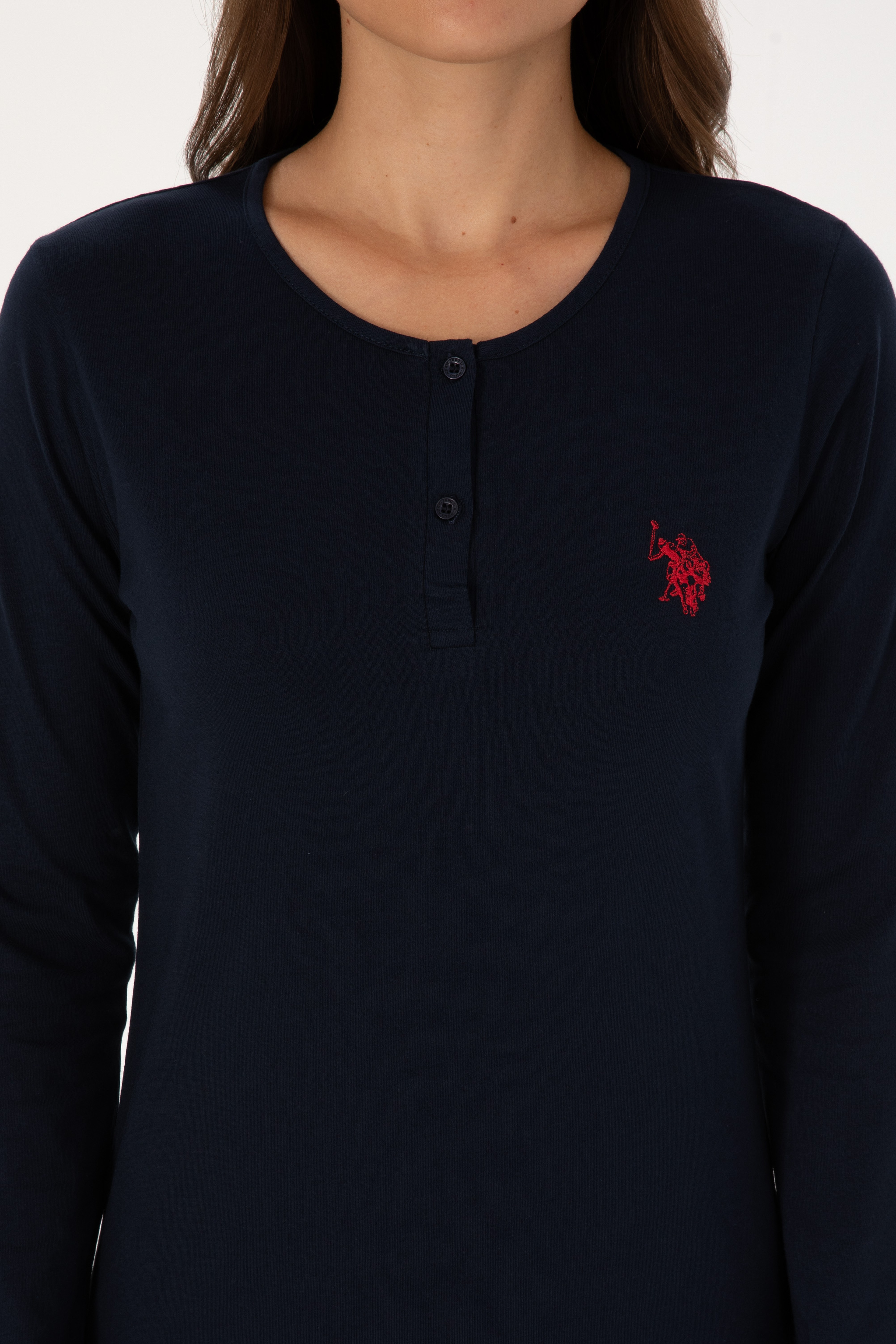 Kadın Lacivert Yılbaşı Temalı Pijama Takımı - Image 6