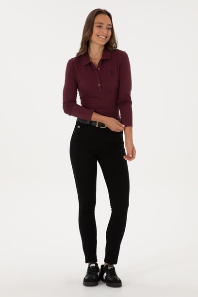 Kadın Siyah Toothpick Fit Jean Pantolon