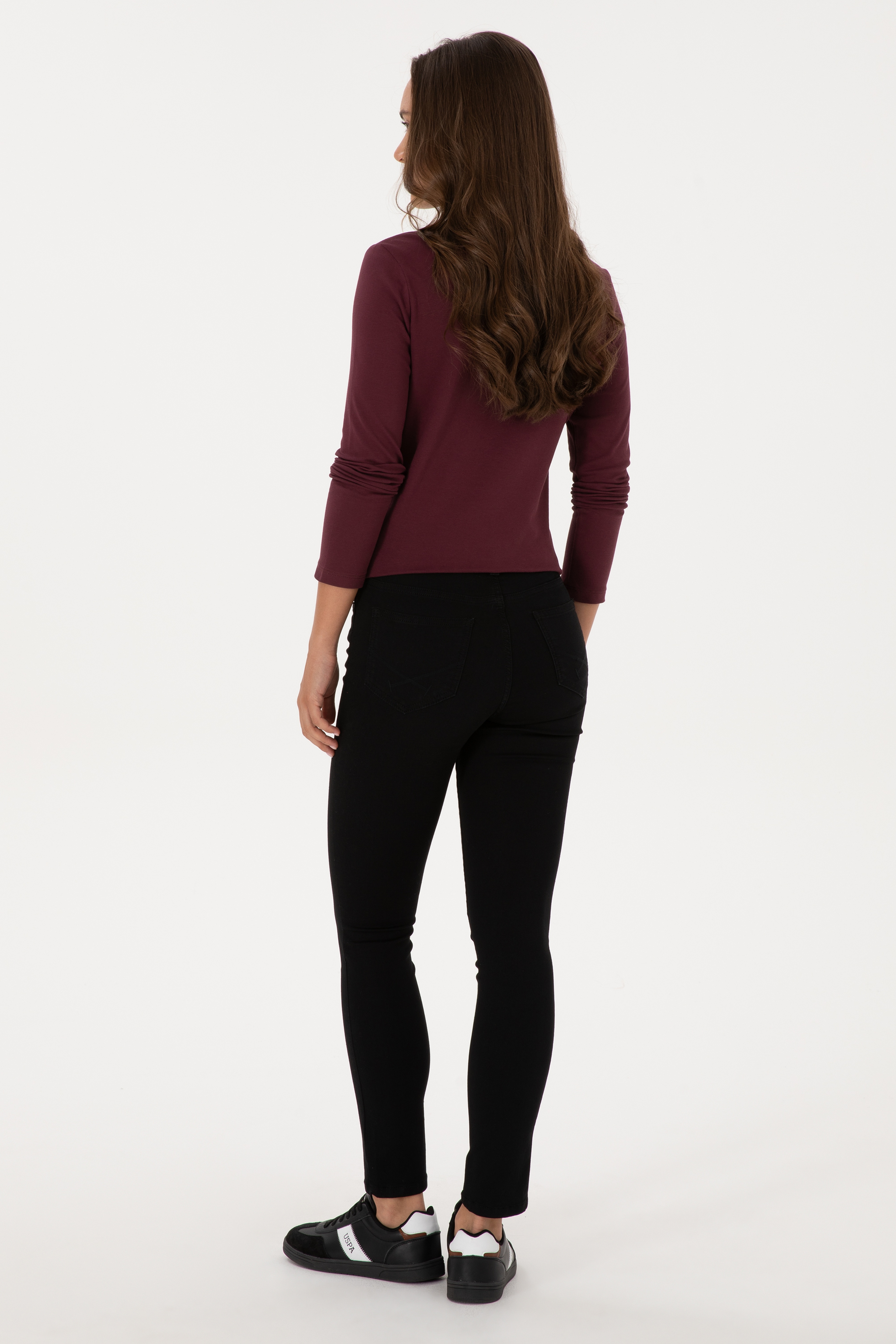 Kadın Siyah Toothpick Fit Jean Pantolon