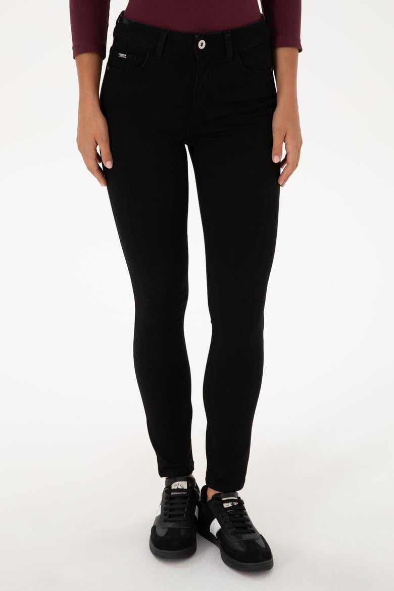 Kadın Siyah Toothpick Fit Jean Pantolon - 50307804010