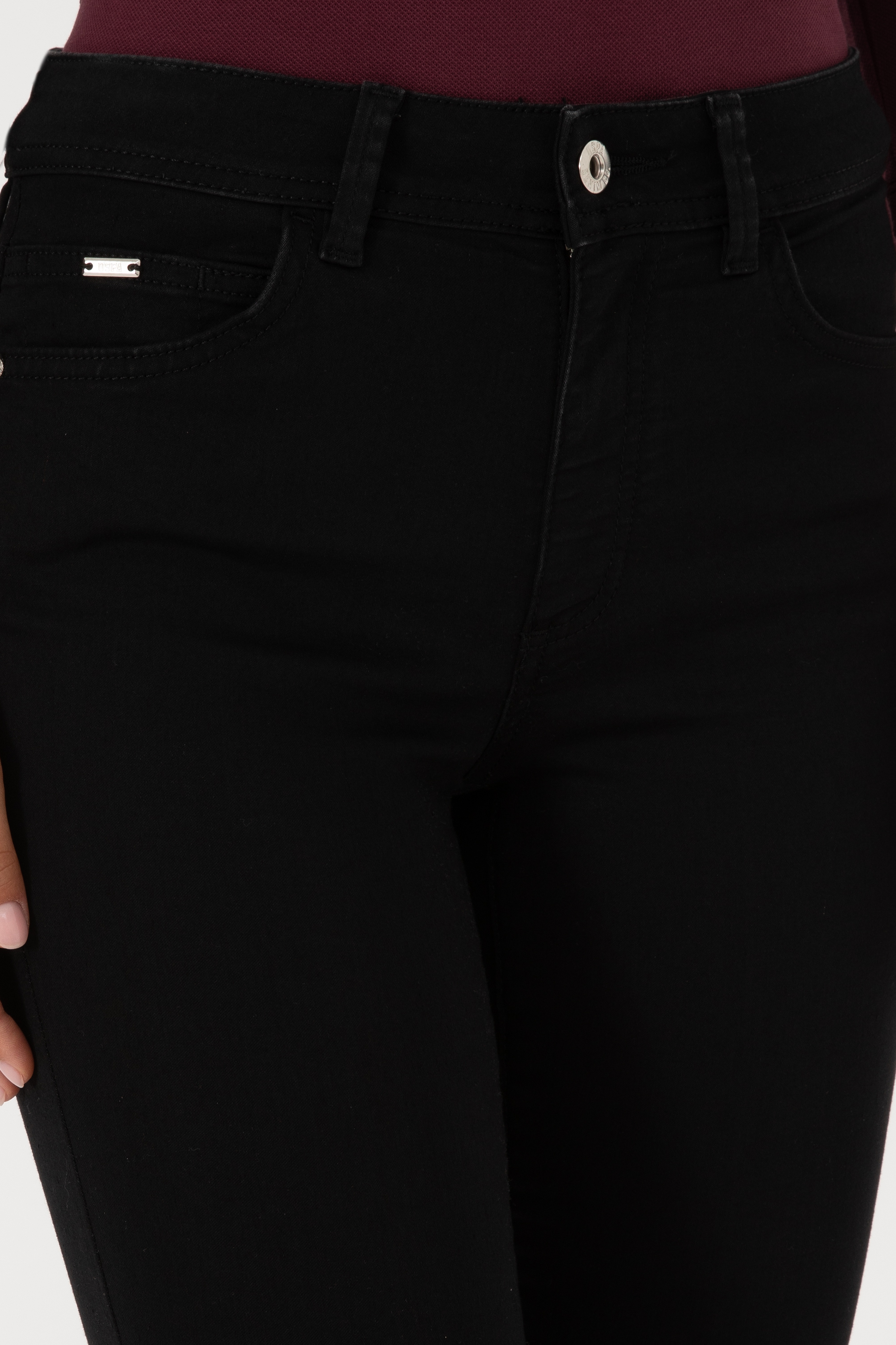 Kadın Siyah Toothpick Fit Jean Pantolon - Image 5