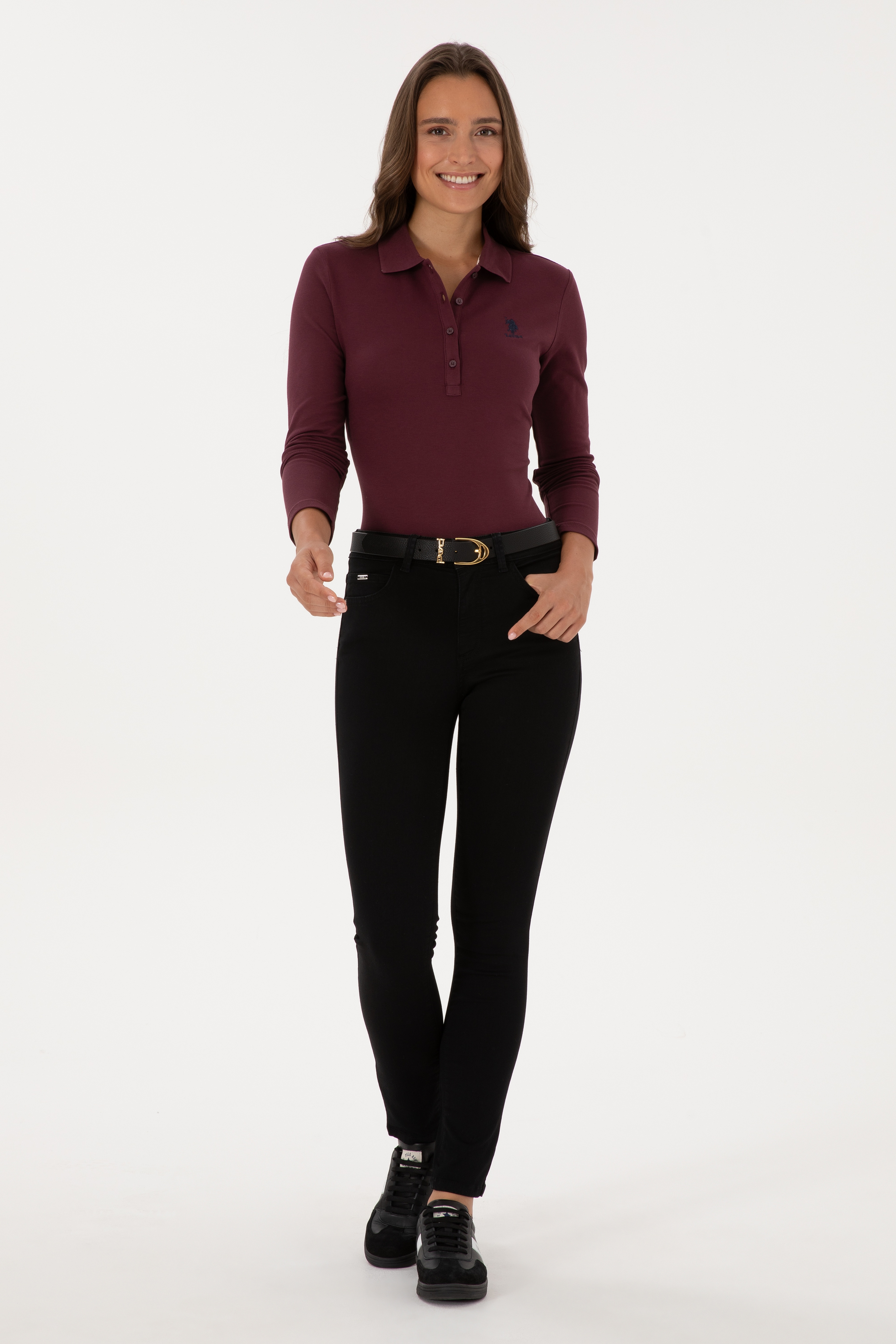 Kadın Siyah Toothpick Fit Jean Pantolon - Image 1