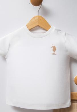 Kız Bebek Beyaz Ekose Desenli %100 Pamuk 3'lü Takım - 50322878003