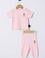 Kız Bebek Pembe Fitilli %100 Pamuk Pijama Takımı