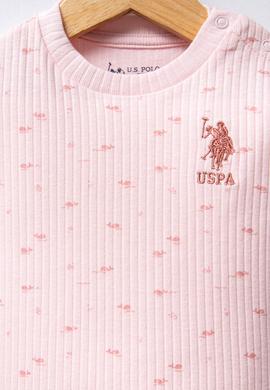 Kız Bebek Pembe Fitilli %100 Pamuk Pijama Takımı - 50322901005