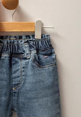 Kız Bebek Somon %100 Pamuk Polo Yaka Tişört Jean Pantolon Takım 2'li - 50322909001