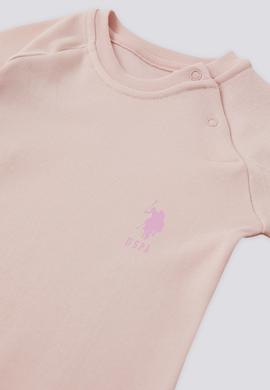 Kız Bebek Toz Pembe Patlı %100 Pamuk Tulum - 50322791003