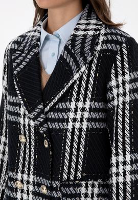 Kadın Lacivert Kaşe Kaban - 50309507006