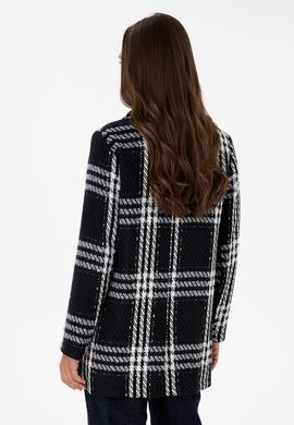 Kadın Lacivert Kaşe Kaban - 50309507006