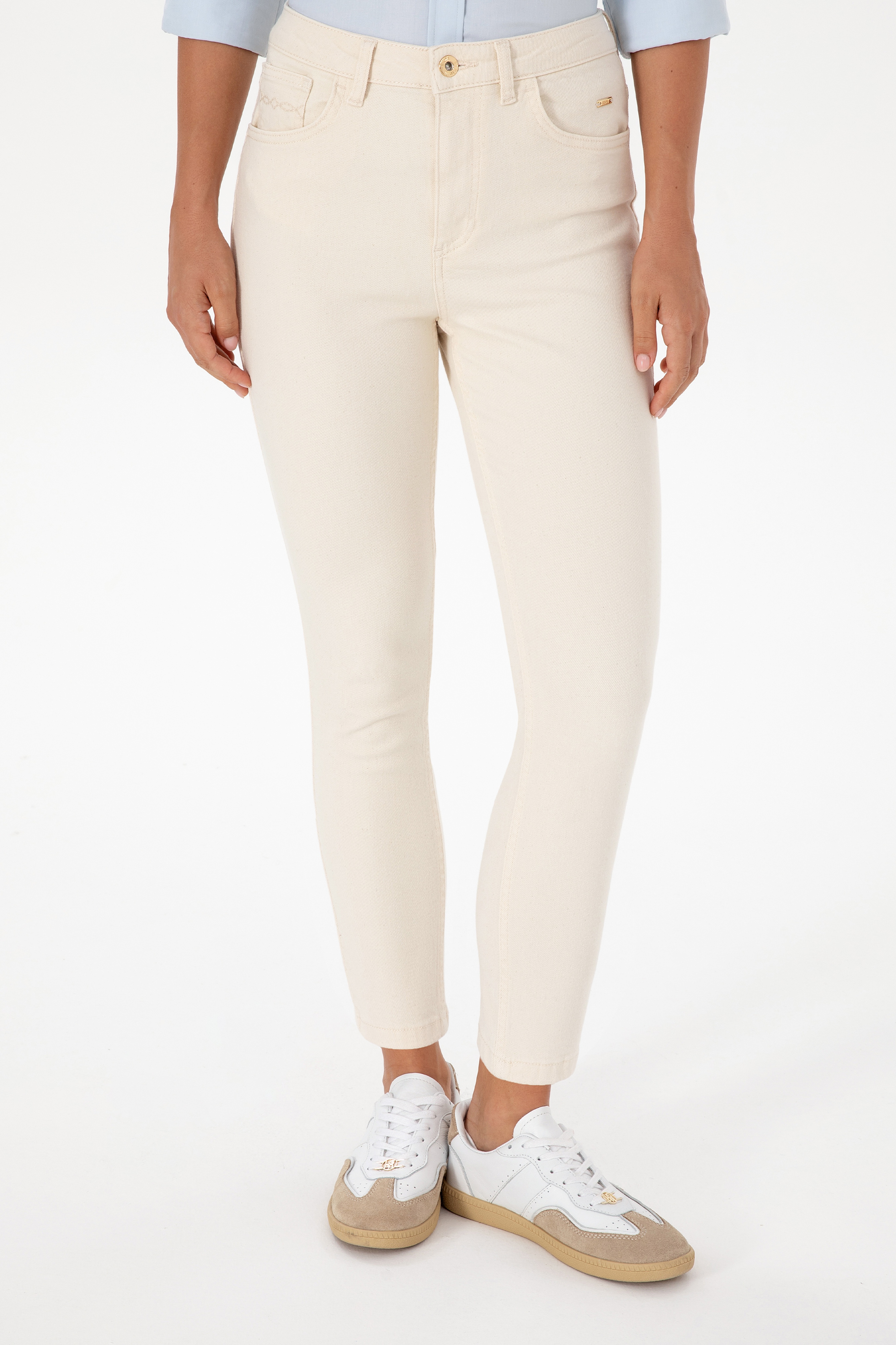 Kadın Taş Slim High Waist Fit Jean Pantolon - Image 2