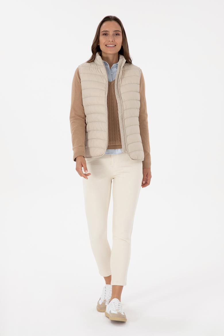 Kadın Krem Yelek - 50308083033