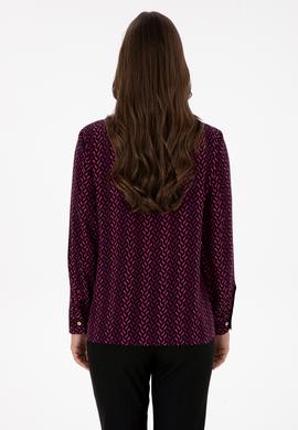 Kadın Fuşya Uzun Kollu Gömlek - 50310242018