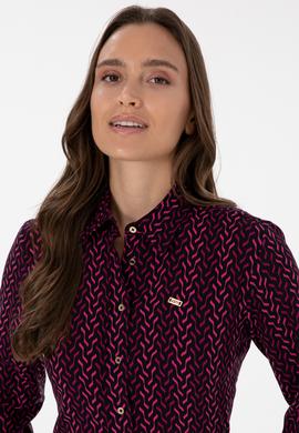 Kadın Fuşya Uzun Kollu Gömlek - 50310242018