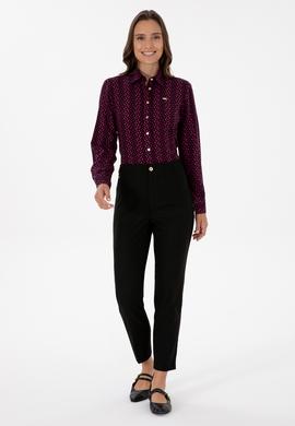 Kadın Fuşya Uzun Kollu Gömlek - 50310242018