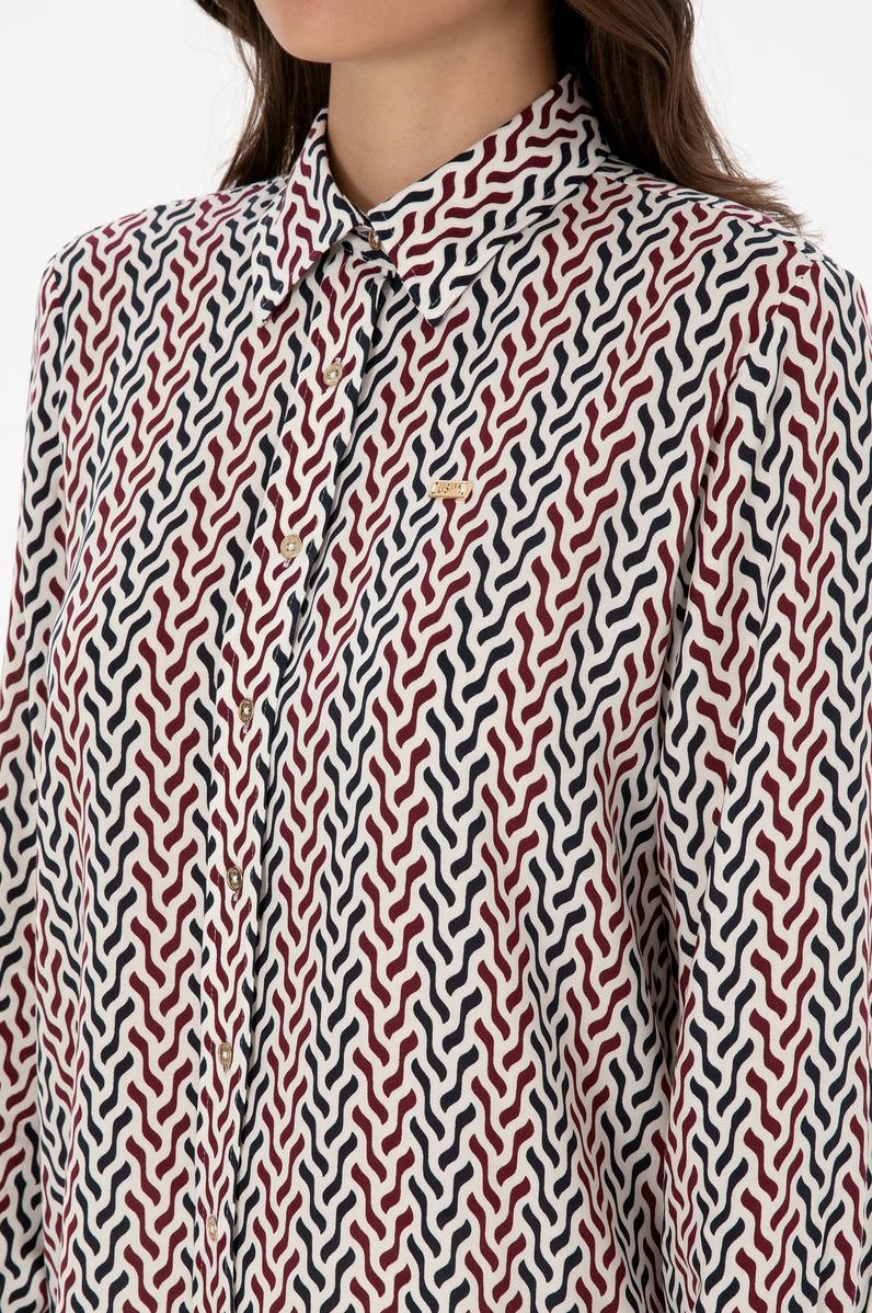 Kadın Beyaz Uzun Kollu Gömlek