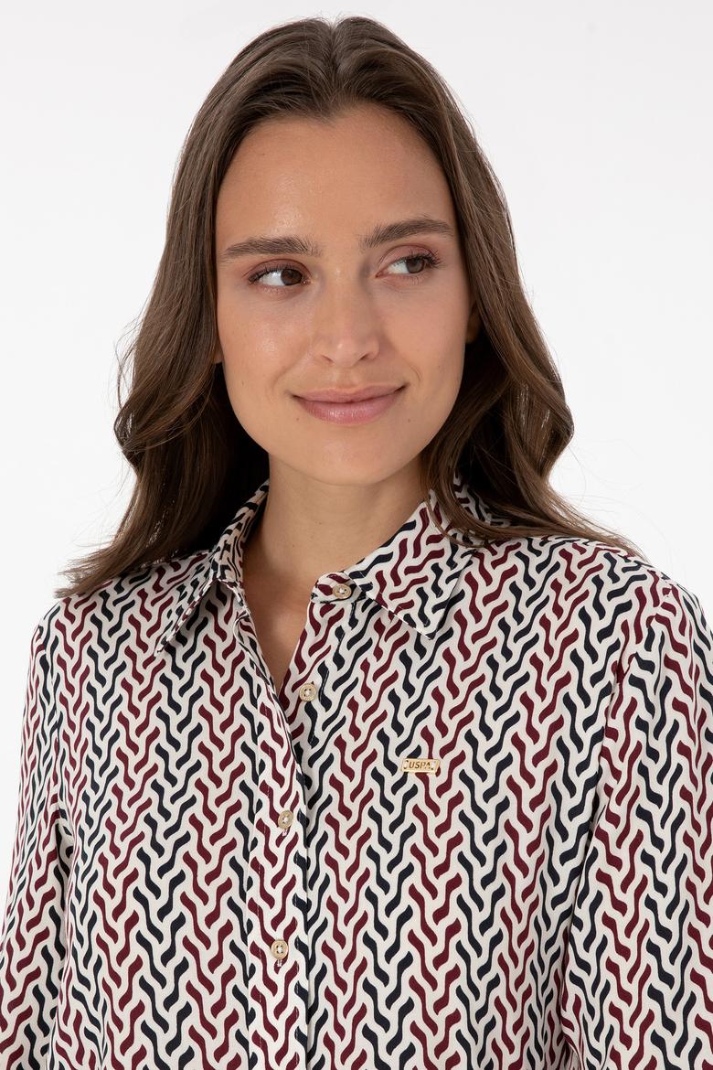 Kadın Beyaz Uzun Kollu Gömlek - 50310242027