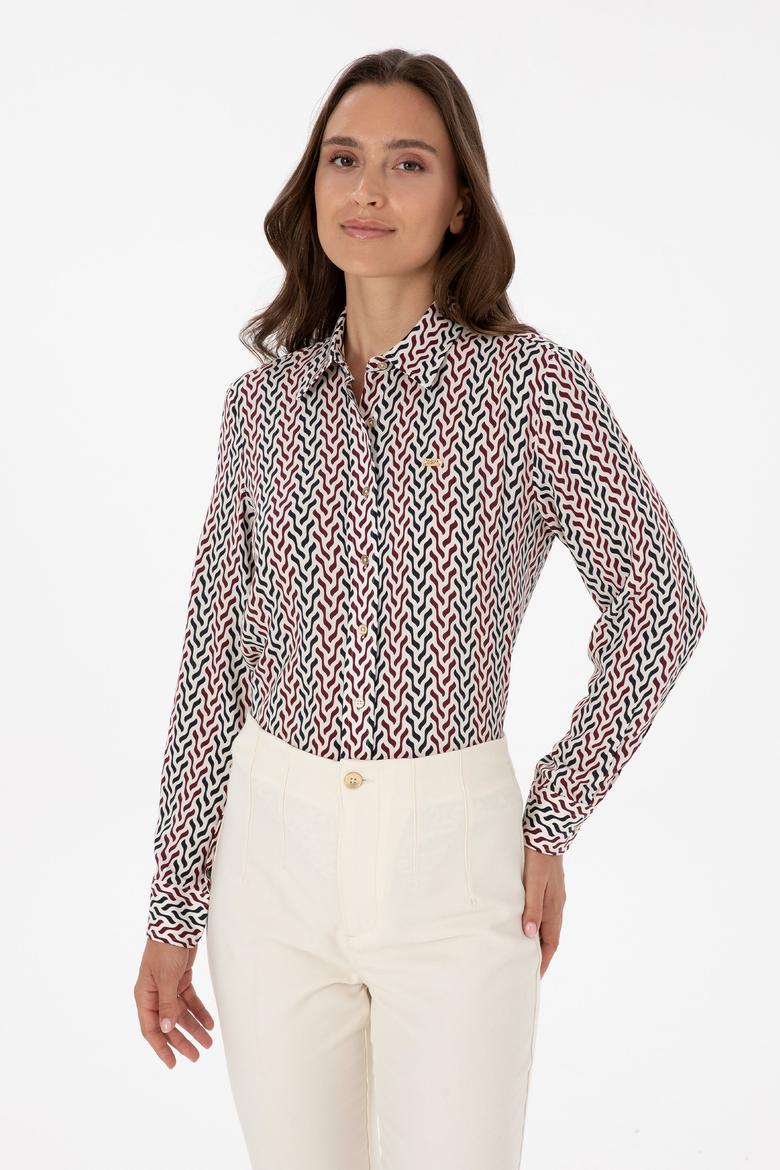 Kadın Beyaz Uzun Kollu Gömlek