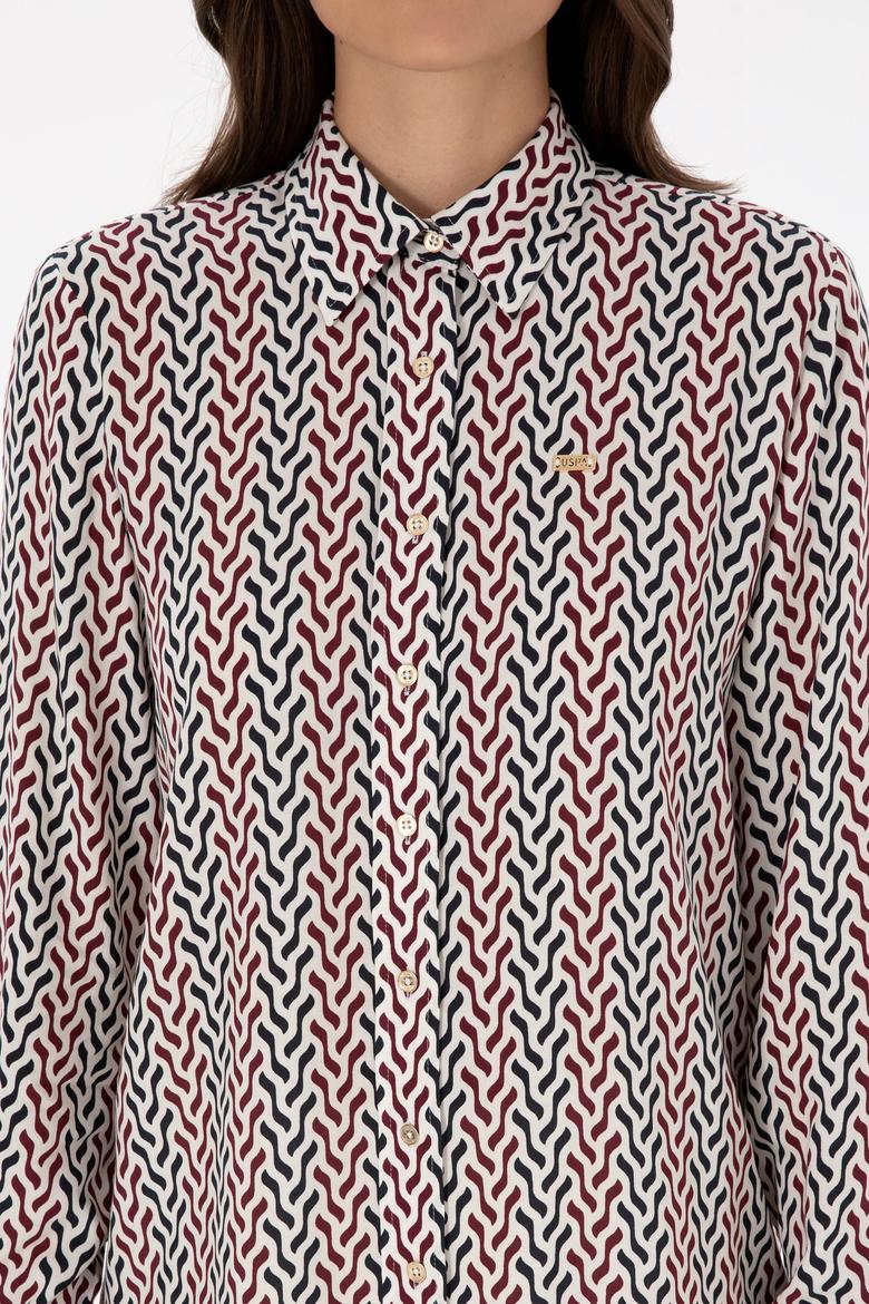 Kadın Beyaz Uzun Kollu Gömlek - 50310242027