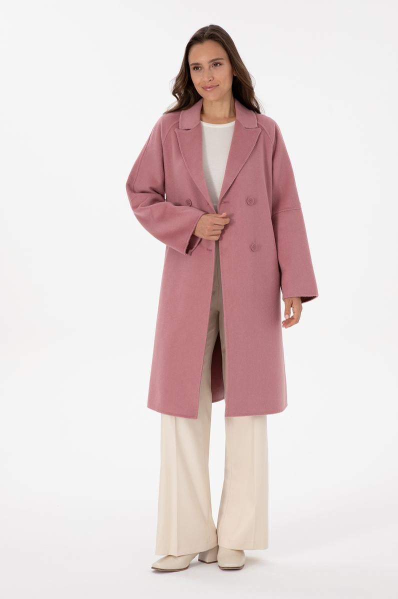 Kadın Orkide Kaşe Kaban