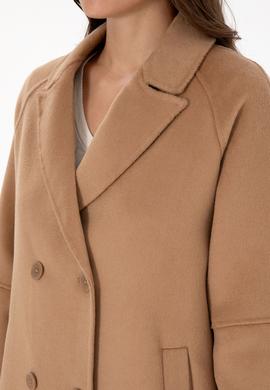 Kadın Camel Kaşe Kaban - 50308642005