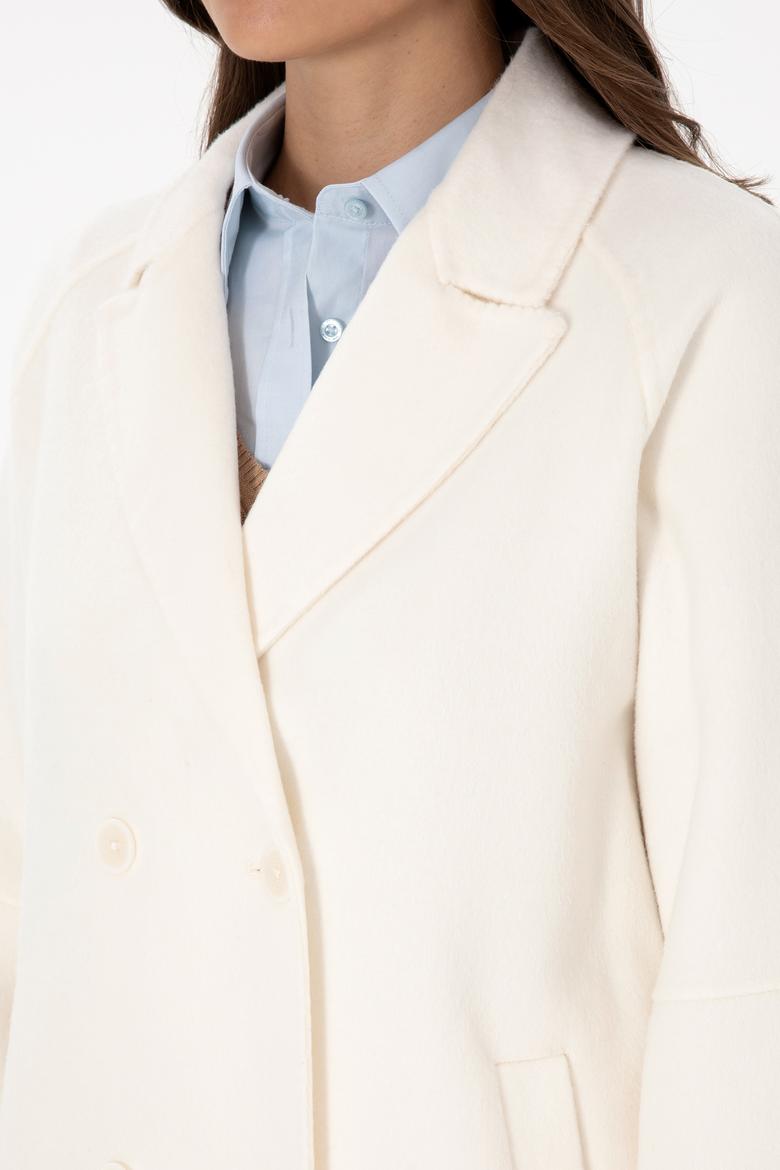 Kadın Krem Kaşe Kaban - 50308642025