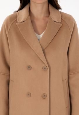 Kadın Camel Kaşe Kaban - 50308642005