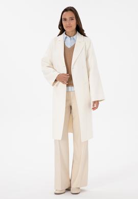 Kadın Krem Kaşe Kaban - 50308642025