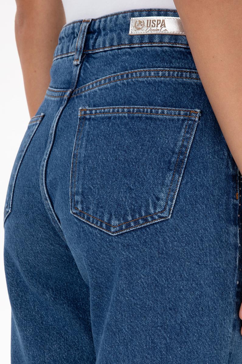 Kadın Mavi Straight Fit Jean Pantolon