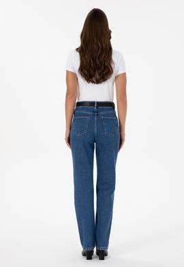 Kadın Mavi Straight Fit Jean Pantolon - 50312351010