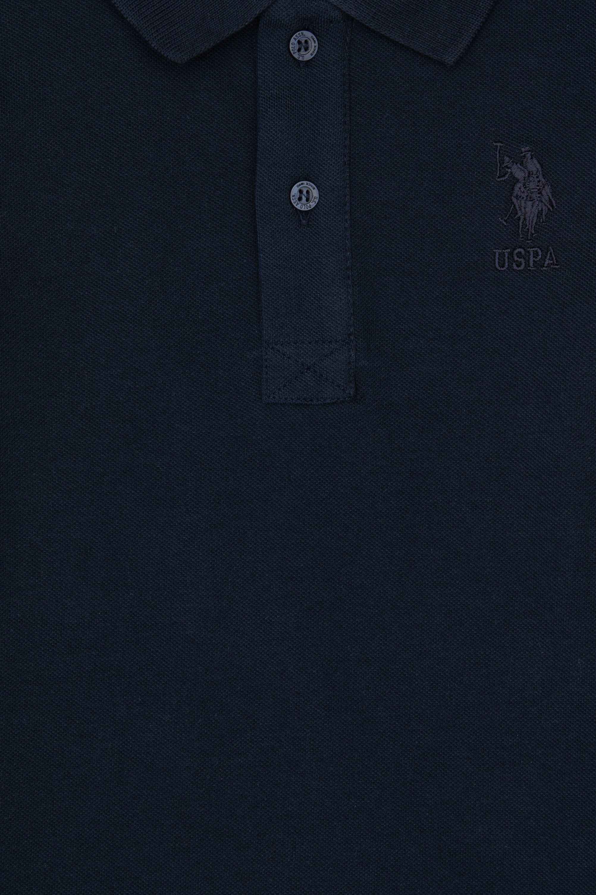 Erkek Çocuk Lacivert Basic Polo Yaka Sweatshirt - Image 3