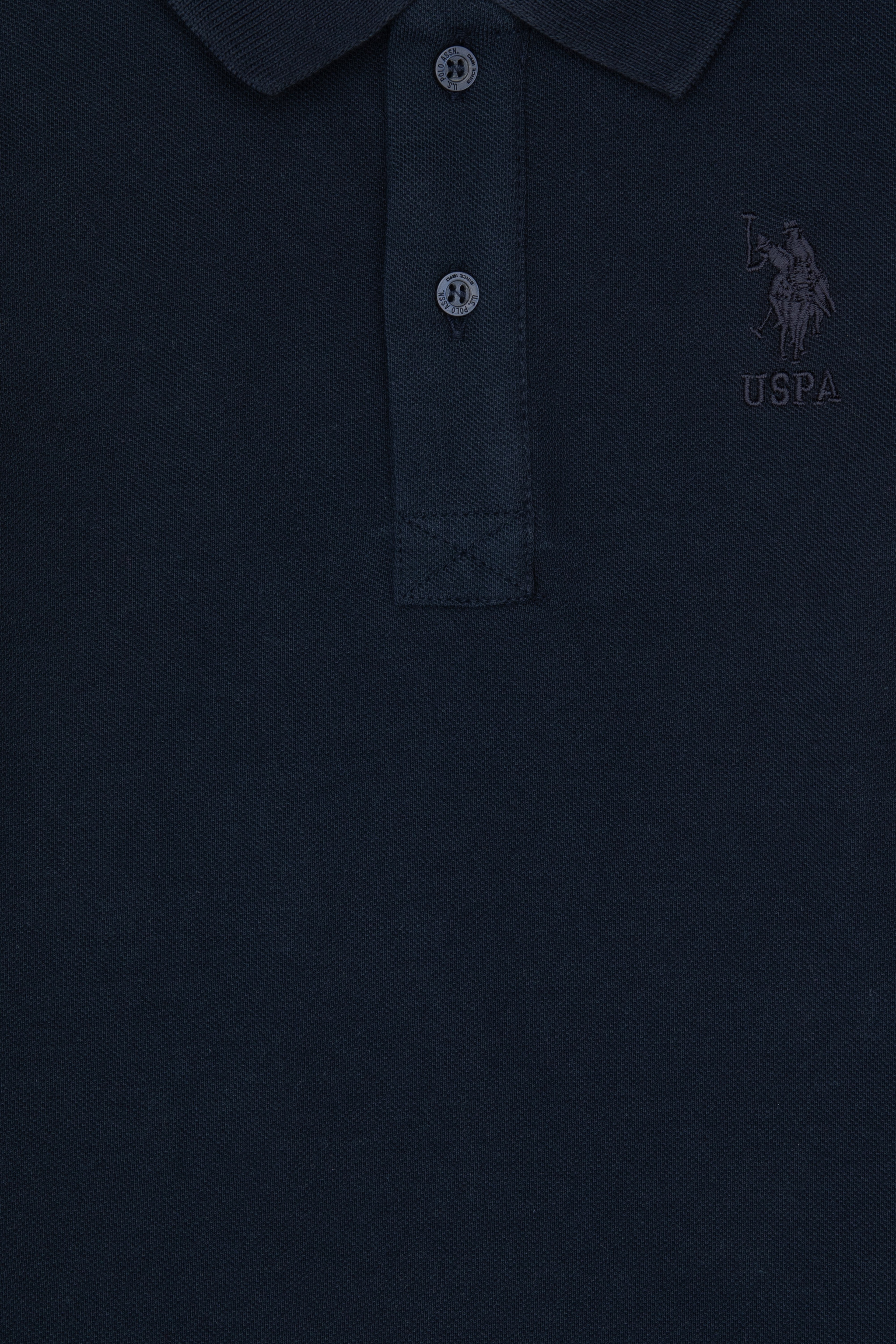 Erkek Çocuk Lacivert Basic Polo Yaka Sweatshirt