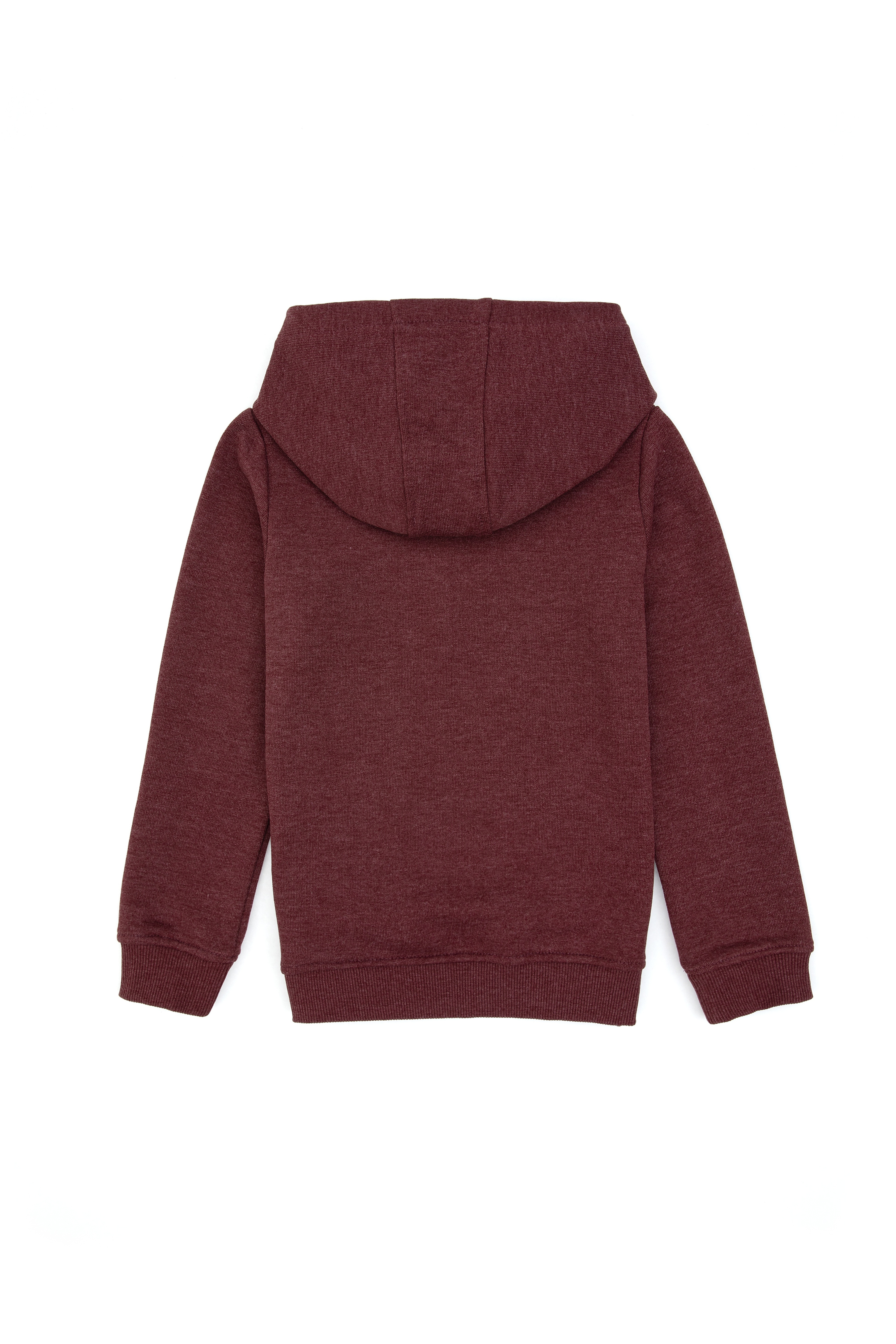 Erkek Çocuk Bordo Basic Sweatshirt - Image 2