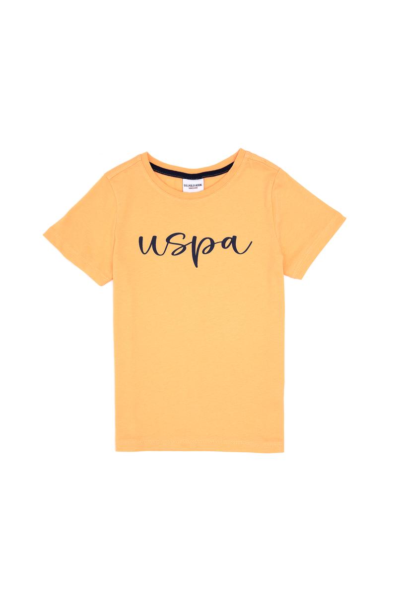 Erkek Çocuk Turuncu Bisiklet Yaka Basic Tişört