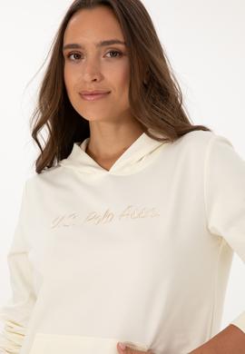 Kadın Krem Kapüşonlu Sweatshırt - 50313559011