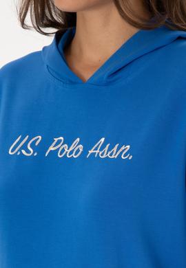 Kadın Koyu Mavi Kapüşonlu Sweatshırt - 50313559045