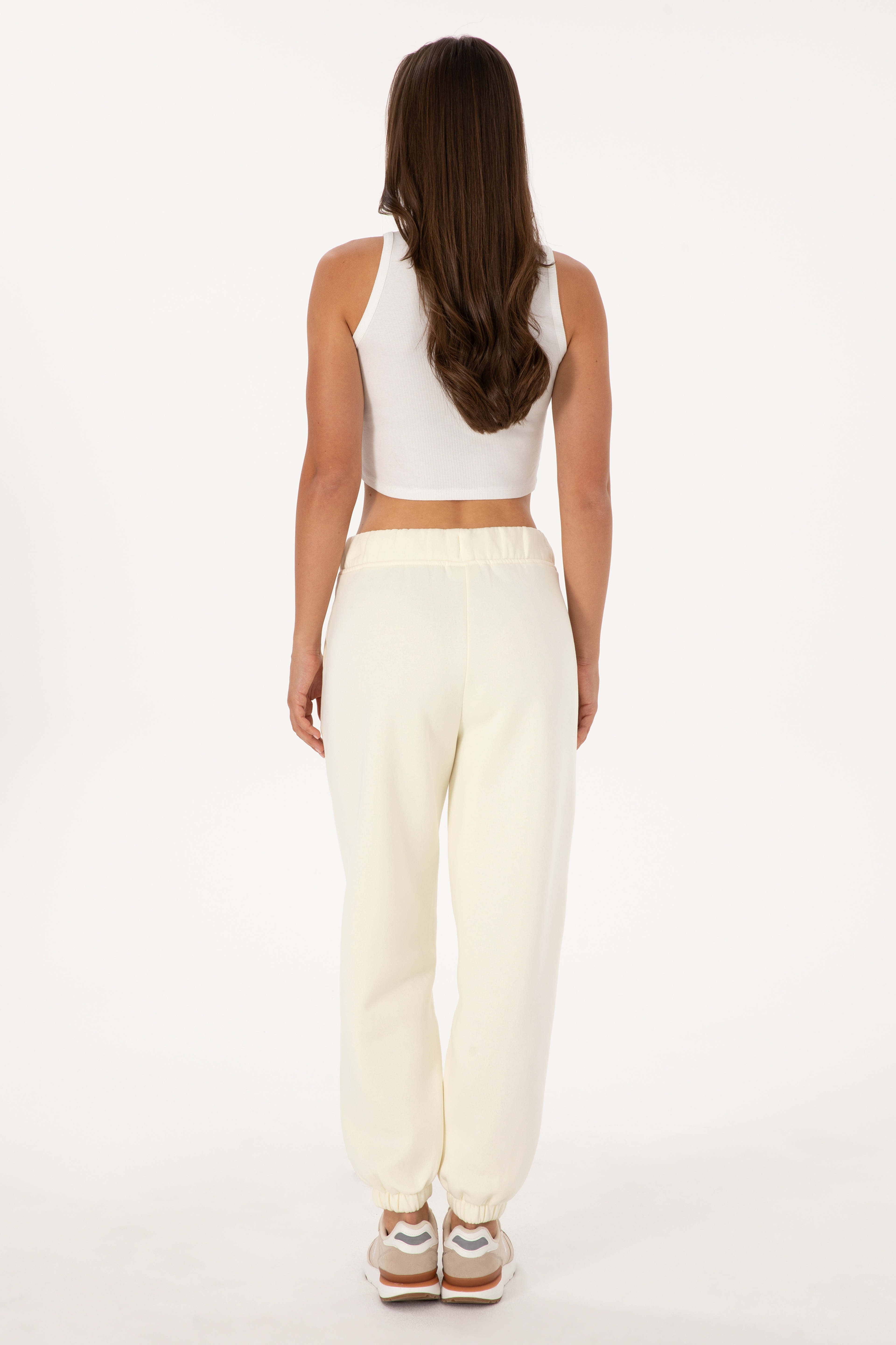 Kadın Krem Jogger Eşofman Altı - Image 4